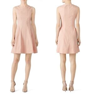 NWT Theory Modern Tea Organic Stretch Linen Dress in Ballet Pink Sz. 0